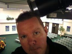 me changing a light at work... im @ 30' in the air...