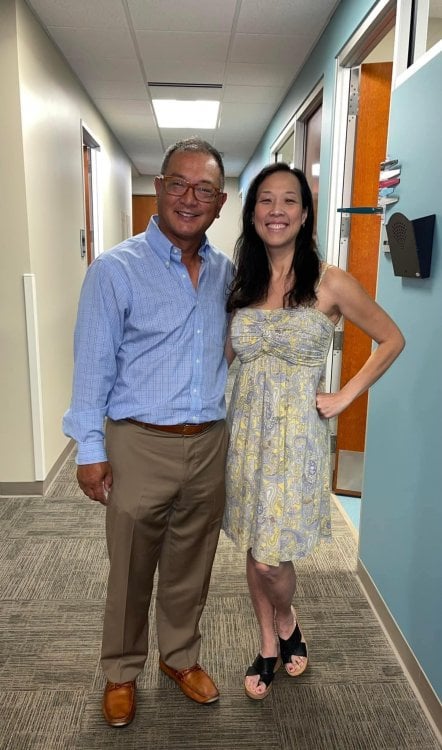 Dr Peter Ng and Me Celebrating My 10-Year Surgiversary at UNC Rex Hospital in Raleigh October 2024.jpg