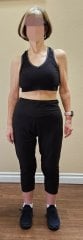 After front sports bra